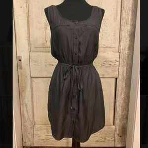 Gray button down dress